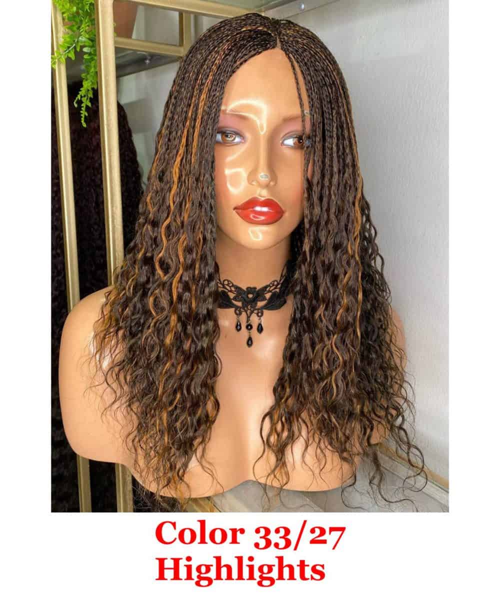 LUGOS 100 Human Hair Braided Wig Finest Hairs And Accessories